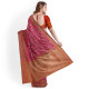 Exclusive Banaras Tissue Silk Saree in the Shades of Red by Abaranji 